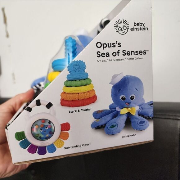 Baby Einstein Opus Sea of Senses Infant Toys Gift Set - 3 Pieces, for Ages 3 Mon - Picture 5 of 10